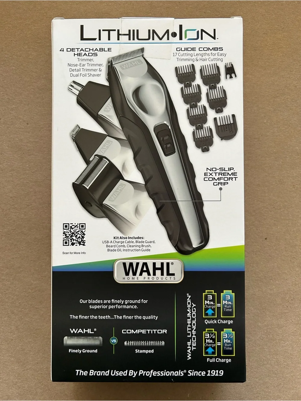 Wahl White and Black Lithium-Ion All-In-One Trimmer Kit